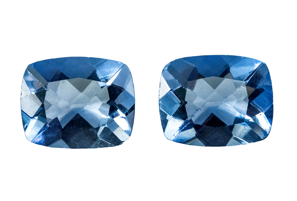 Pair of Blue Fluorite 8.81 ct