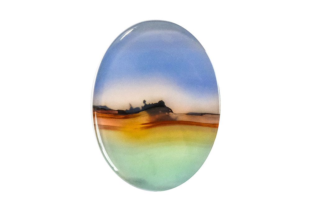  Agate (Landscape) 24X18 mm