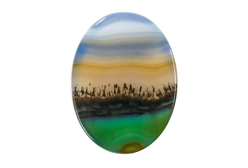  Agate (Landscape) 24X18 mm