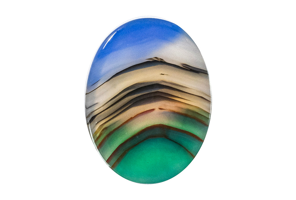  Agate (Landscape) 24X18 mm