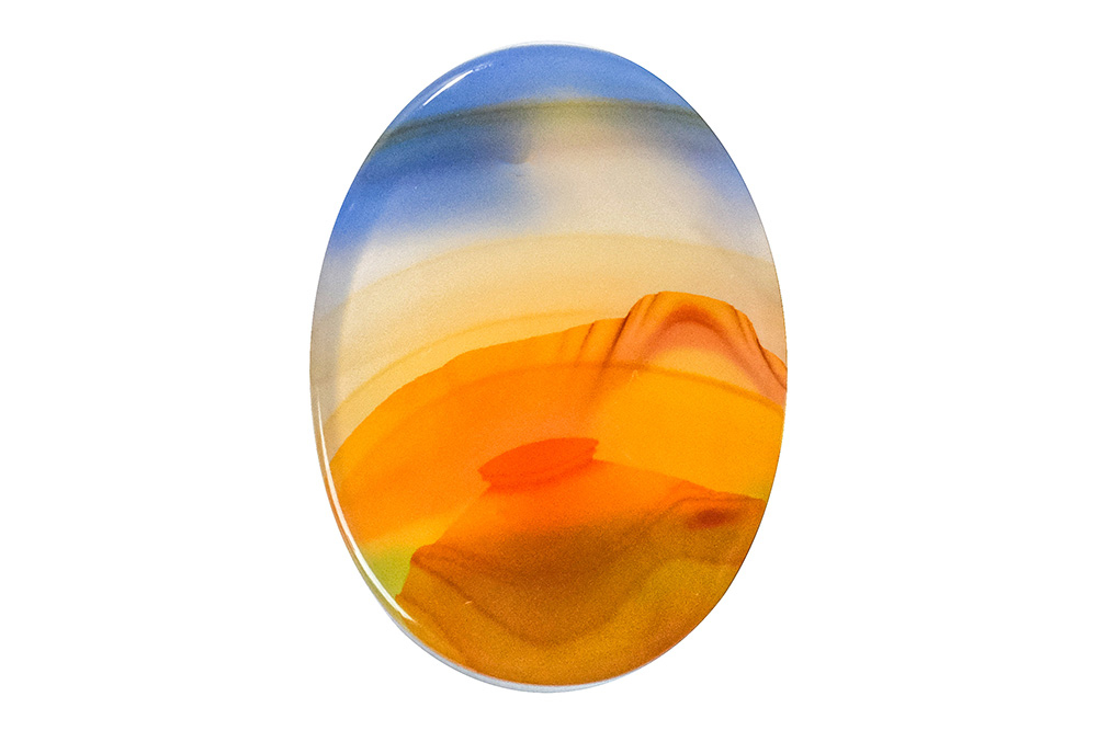  Agate (Landscape) 24X18 mm