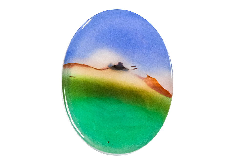  Agate (Landscape) 24X18 mm