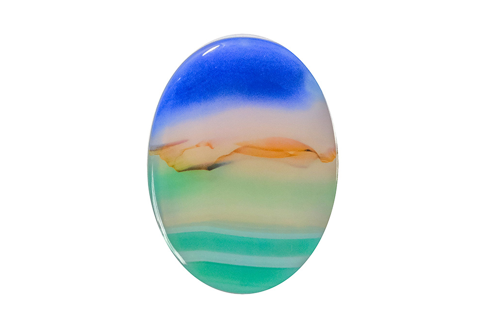  Agate (Landscape) 24X18 mm