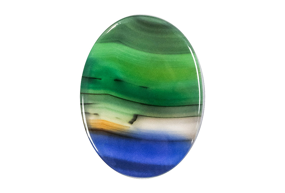  Agate (Landscape) 24X18 mm