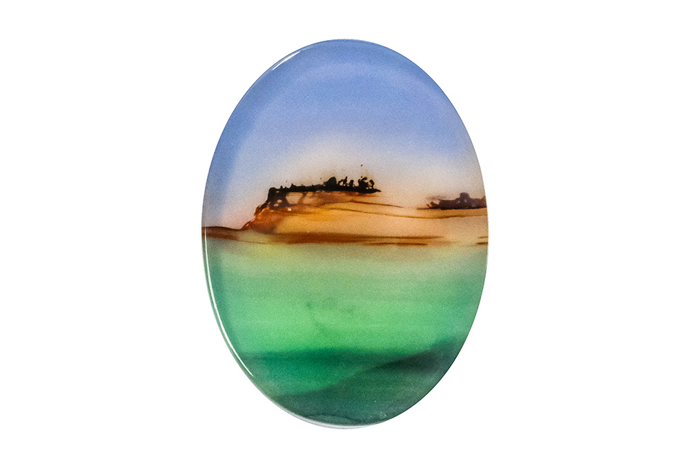  Agate (Landscape) 24X18 mm