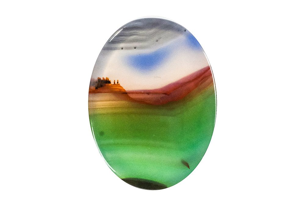  Agate (Landscape) 24X18 mm