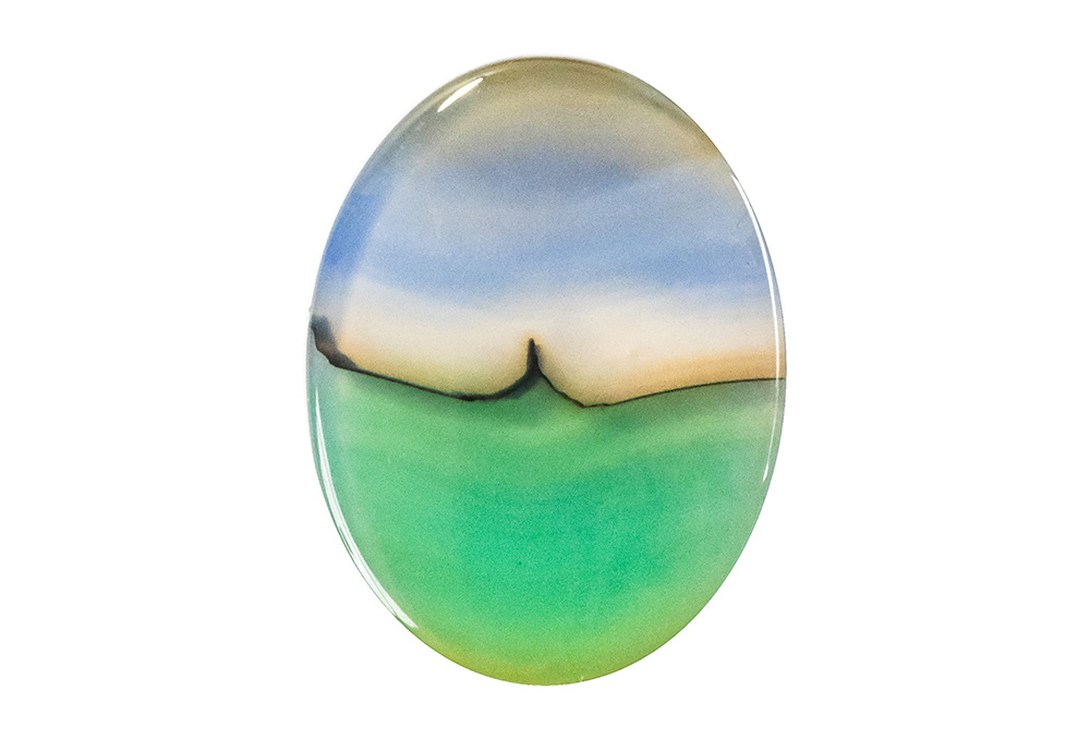  Agate (Landscape) 24X18 mm