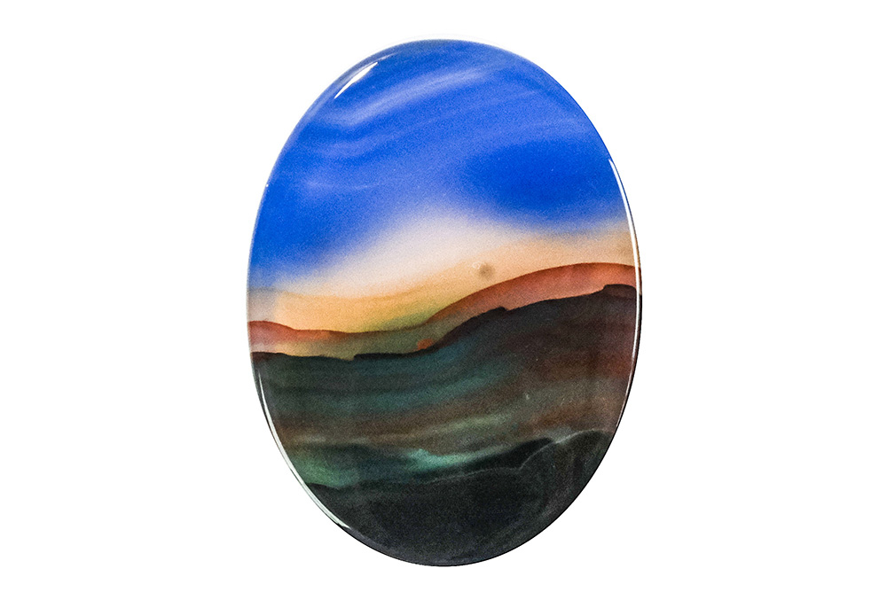  Agate (Landscape) 24X18 mm