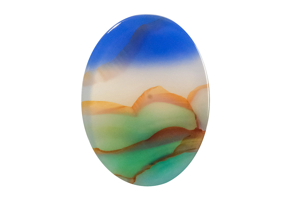  Agate (Landscape) 24x18 mm