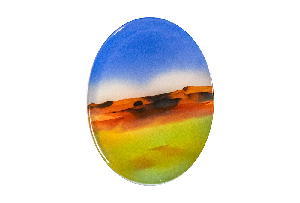  Agate (Landscape) 24x18 mm