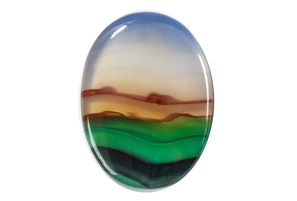  Agate (Landscape) 24x18 mm