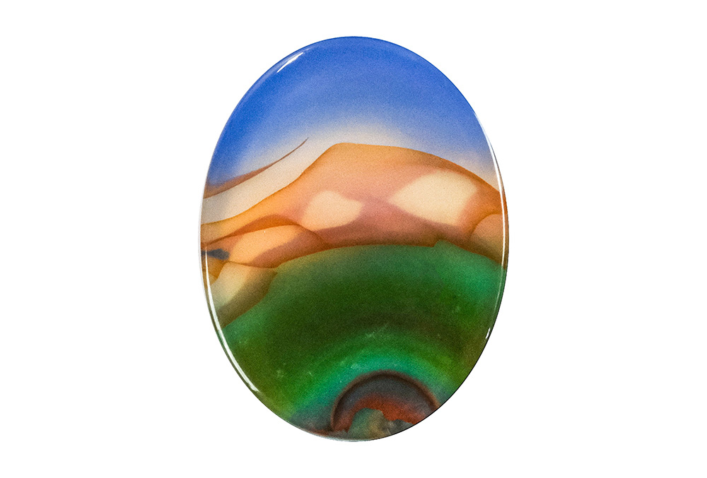  Agate (Landscape) 24x18 mm