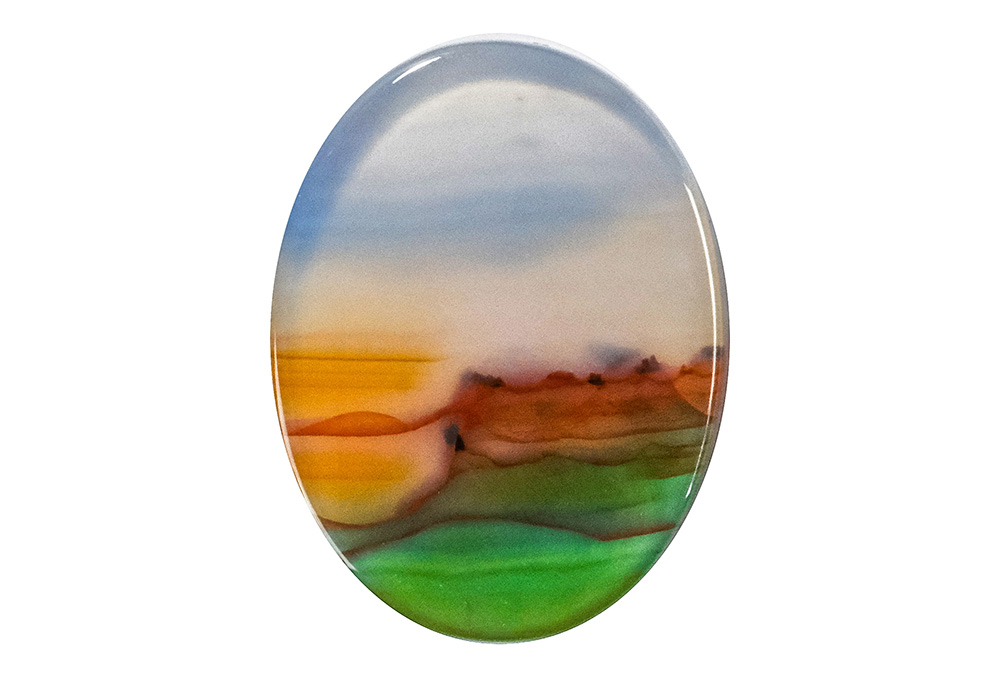  Agate (Landscape) 24x18 mm