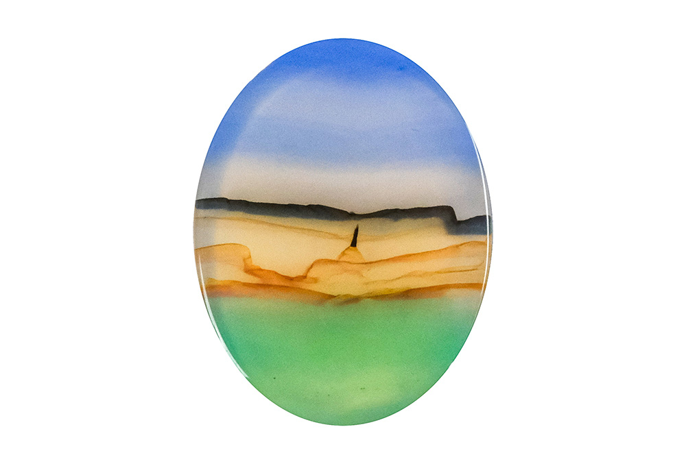  Agate (Landscape) 24x18 mm