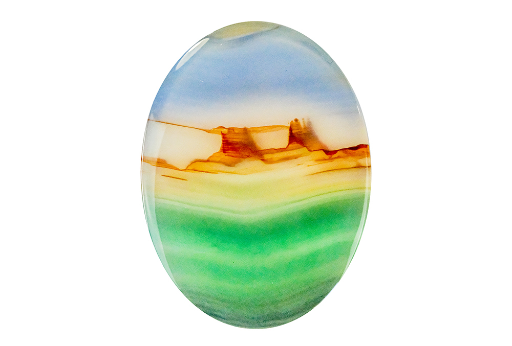  Agate (Landscape) 24x18 mm