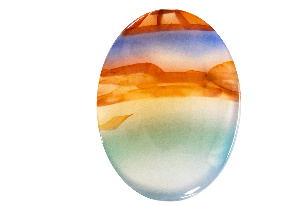  Agate (Landscape) 24x18 mm