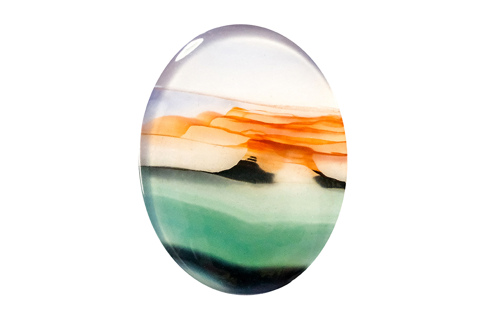  Agate (Landscape) 24x18 mm