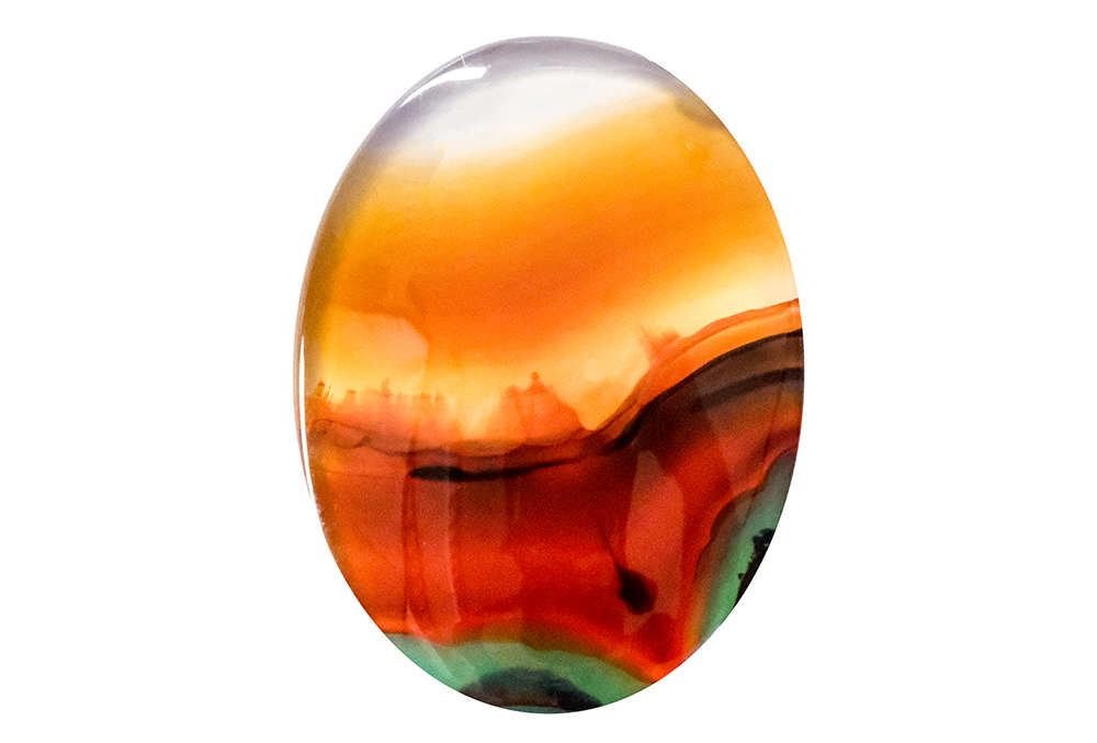  Agate (Landscape) 24x18 mm