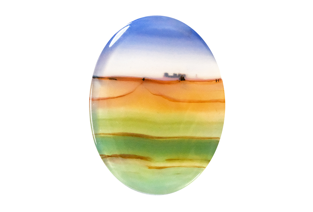  Agate (Landscape) 24x18 mm