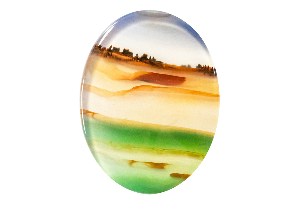  Agate (Landscape) 24x18 mm