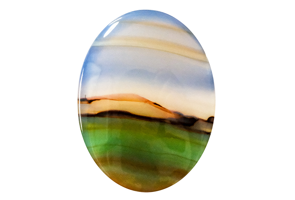  Agate (Landscape) 24x18 mm