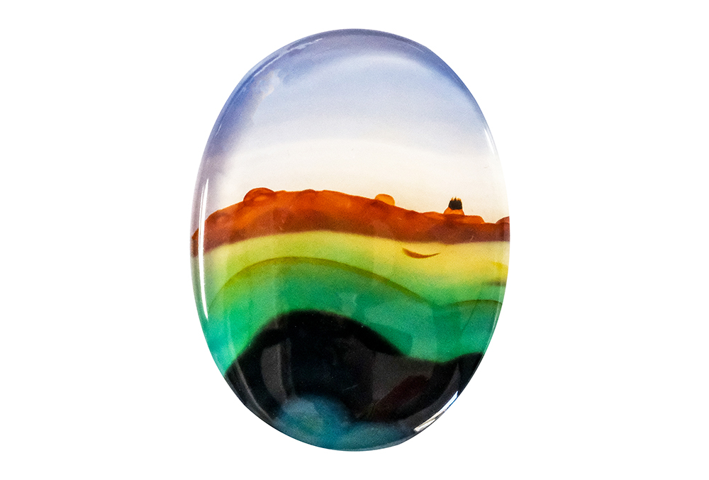  Agate (Landscape) 24x18 mm