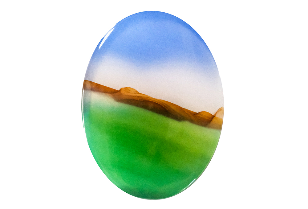  Agate (Landscape) 24x18 mm