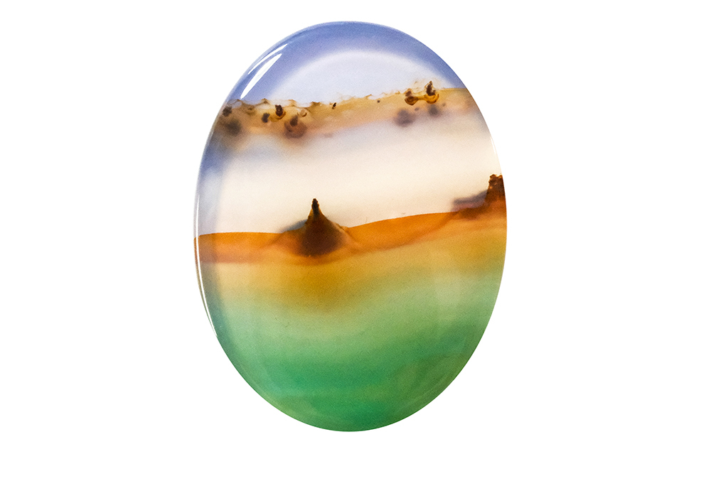  Agate (Landscape) 24x18 mm