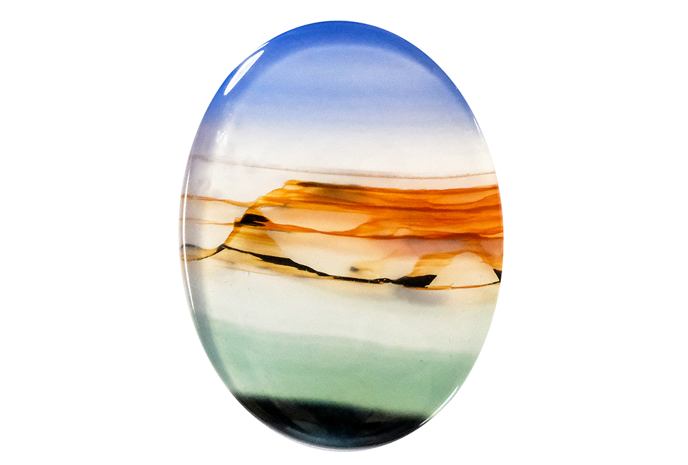  Agate (Landscape) 24X18 mm