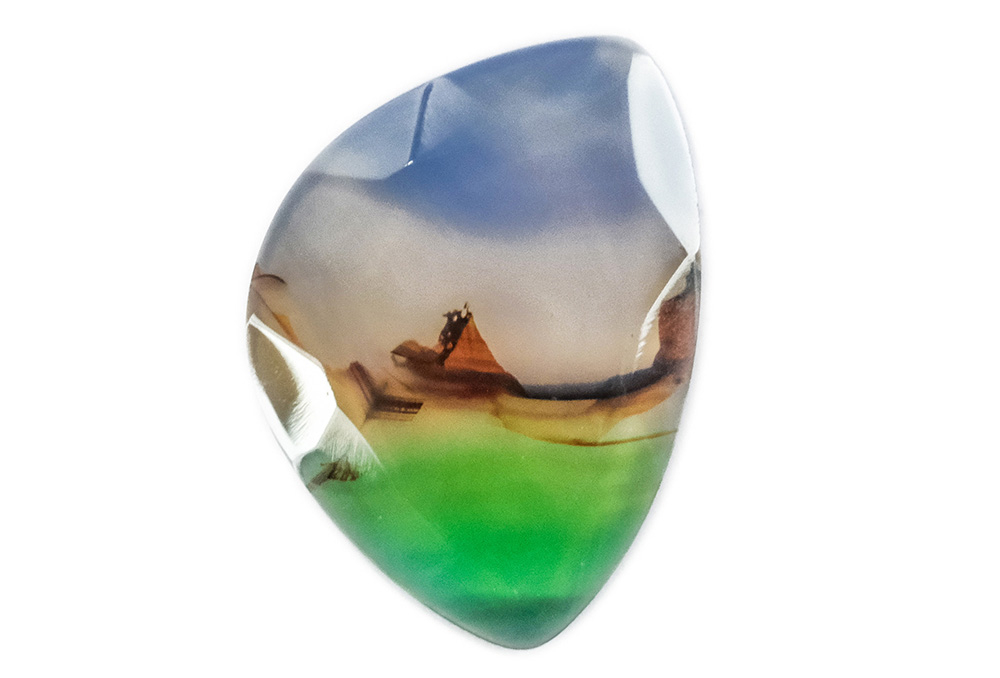 Agate (Landscape) (Faceted) 18x26 mm