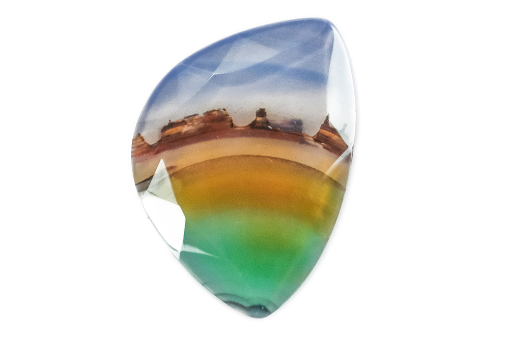 Agate (Landscape) (Faceted) 18x26 mm