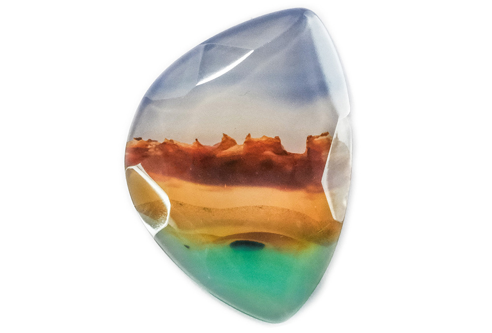 Agate (Landscape) (Faceted) 18x26 mm