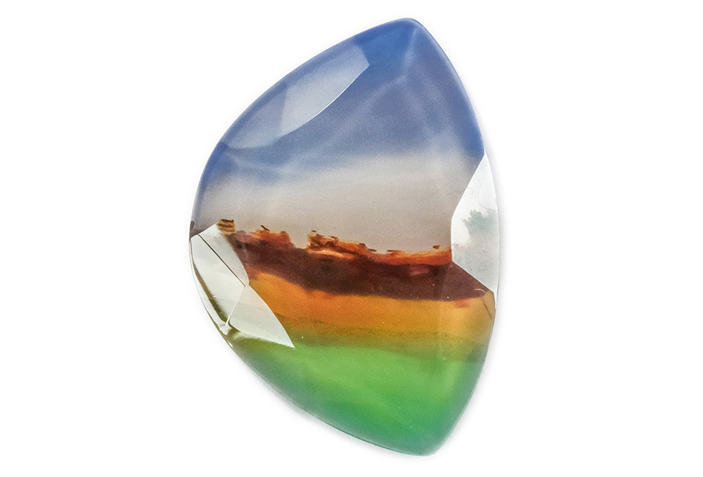 Agate (Landscape) (Faceted) 18x26 mm